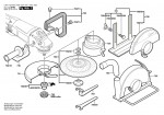 Bosch 0 601 755 003 Gws 25-180 Angle Grinder 230 V / Eu Spare Parts